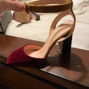 Size 7 suede J Crew shoes